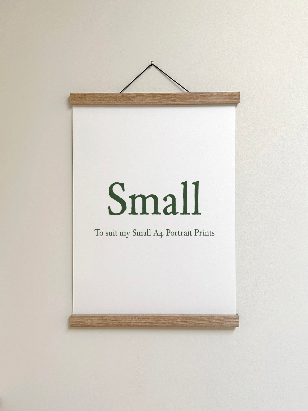 Small Oak Print Hanger